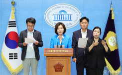 [포토] 폭염 온열질환 노동자 관련 제도 개선 촉구 기자회견