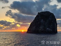 [포토] 울릉도 죽암 붉은 태양