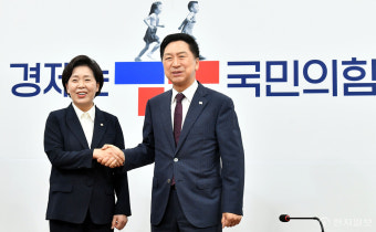 [포토] 김기현 대표, 한국의희망 양향자 공동대표 접견