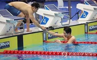 [아시안게임] 한국 남자 계영 800ｍ 단체전 첫 금… 아시아 신기록