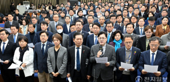 [포토] 민주당 홍익표 원내대표 입장 발표