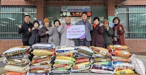 광덕사, 천안시 광덕면에 백미 기부… 취약계층 지원