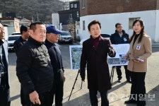 진주시 문산 도로환경 대폭 개선… 조규일 시장, 주정마을도 점검