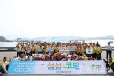 여수 돌산 크루즈 선착장 일대 플로깅 현장 가다
