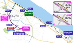 김포한강마라톤 주요구간 교통통제…역대 최대 5700여명 참여