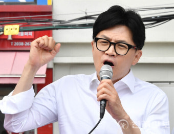 [포토] 기호 2번 지지 호소하는 한동훈 위원장