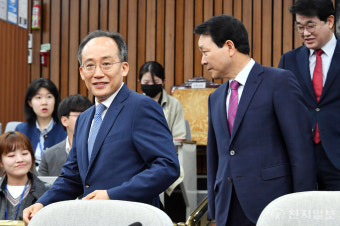 [포토] 원내대책회의 참석한 추경호 원내대표
