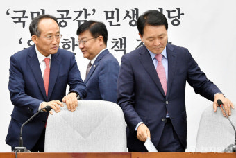 [포토] 추경호 원내대표, 원내대책회의 참석