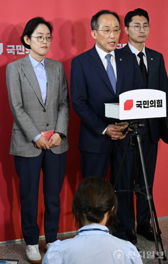 [포토] 추경호 원내대표, 상임위 배분 수정안 제안
