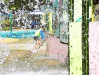 시흥시 옥구공원, 여름철 어린이들의 시원한 물놀이 명소로 인기