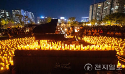 진주시 철도문화공원서 열린 캔들라이트 콘서트
