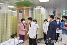 김태흠 충남지사, 추석 앞두고 응급의료 현장 점검 나서