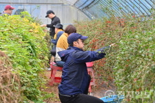 충남도 공보관실 직원들, 농가에 따뜻한 손길 전해