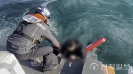 동해해경, 삼척항 방파제 인근 해상 익수자 구조