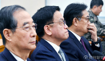 [포토] 국정조사특위 청문회 출석한 최상목-한덕수-정진석