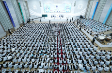 [포토] 울산교회 정오예배 말씀 선포하는 신천지 이만희 총회장