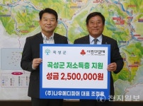 조정용 ㈜나우메디파머 대표, 곡성군에 250만원 기부