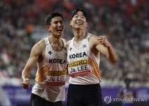 [육상] 남자 계주 400ｍ, 이틀 연속 한국 신기록… 세계선수권 출전권 확보는 실패
