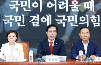 [포토] 비상대책위원회의 발언하는 송언석 비대위원장
