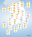 [오늘날씨] 전남 남부·경남 남해안 최대 120㎜ 폭우… 전국 무더위 지속
