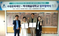 수원문화재단-백석예술대학교, 수원화성 미디어아트 홍보·협력 체계 구축