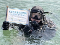 사천시, KB 바다숲 프로젝트 진행… 잘피 종자 15만개 파종