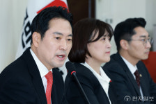 [포토] 장동혁, 기자간담회 모두발언