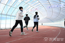 의정부시, 종합운동장 동계 육상트랙 현장 점검