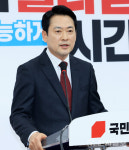 [포토] 장동혁 대표, 기자간담회 질의 답변