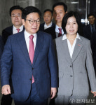[포토] 원내대책회의 참석하는 정점식