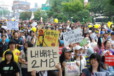 릴레이 촛불시위 네티즌이 밝힌다