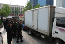 경찰, 프레스센터 원천봉쇄