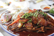남해 맛깡패로 핫한 남해맛집 유진횟집의 특별한 우럭찜.