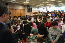 재판 결과 접한 제자교회 풍경