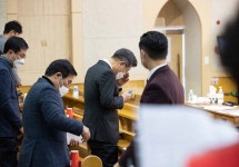 이재명 후보, 광주 양림교회에서 주일예배