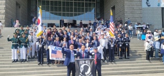 한교연, 국방부 국악대·의장대 병사들 격려