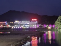 만성리 재해문장전광판 | 청송군, 군민 편의증진 대형 디지털 전광시계'눈길