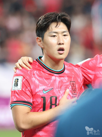 [월드컵예선] 애국가 부르는 이강인