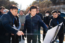 조규일 진주시장, 내동면 자전거도로 개설 현장 점검