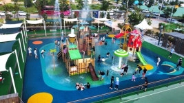 도심 한 가운데서 물놀이를?… 침촌근린공원 물놀이터 내달 1일 본격 개장