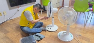 나주시 송월동, 어르신 위한 경로당 냉방기 점검 완료