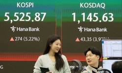 코스피, 전쟁 종식 기대에 5%대 급등...매수 사이드카 발동