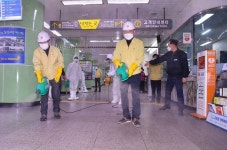 이용섭 광주시장, 5일 남광주역 찾아 방역소독 및 개인위생 철저 당부