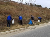 여주시, 점동면 청안교차로 대청소