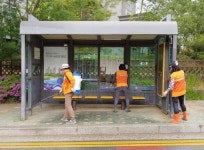 평택시 청북읍 자원봉사 나눔센터,  휴일 대비 코로나19 방역활동 전개