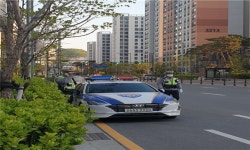 성남수정경찰서, 위례중앙광장 이륜차 집중단속실시