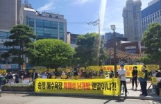 송정해수욕장 해안도로 인근 특혜성 난개발 당장 중단하라