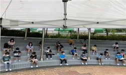용인 갈곡초, ‘야외수업, 답답한 마스크는 잠시 안녕~’!