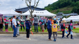 쌍책면 수해복구 지원에 구슬땀