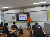 강진소방서, 강진중학교 미래소방관 체험교실 운영